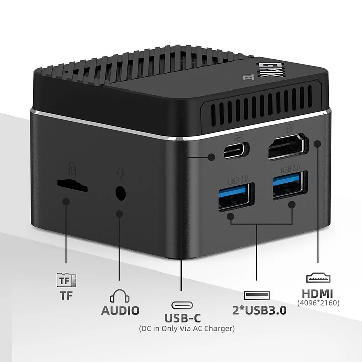 Máy tính mini Intel Celeron J4125–NucBox S (WIN 11 Home) - Ảnh 2