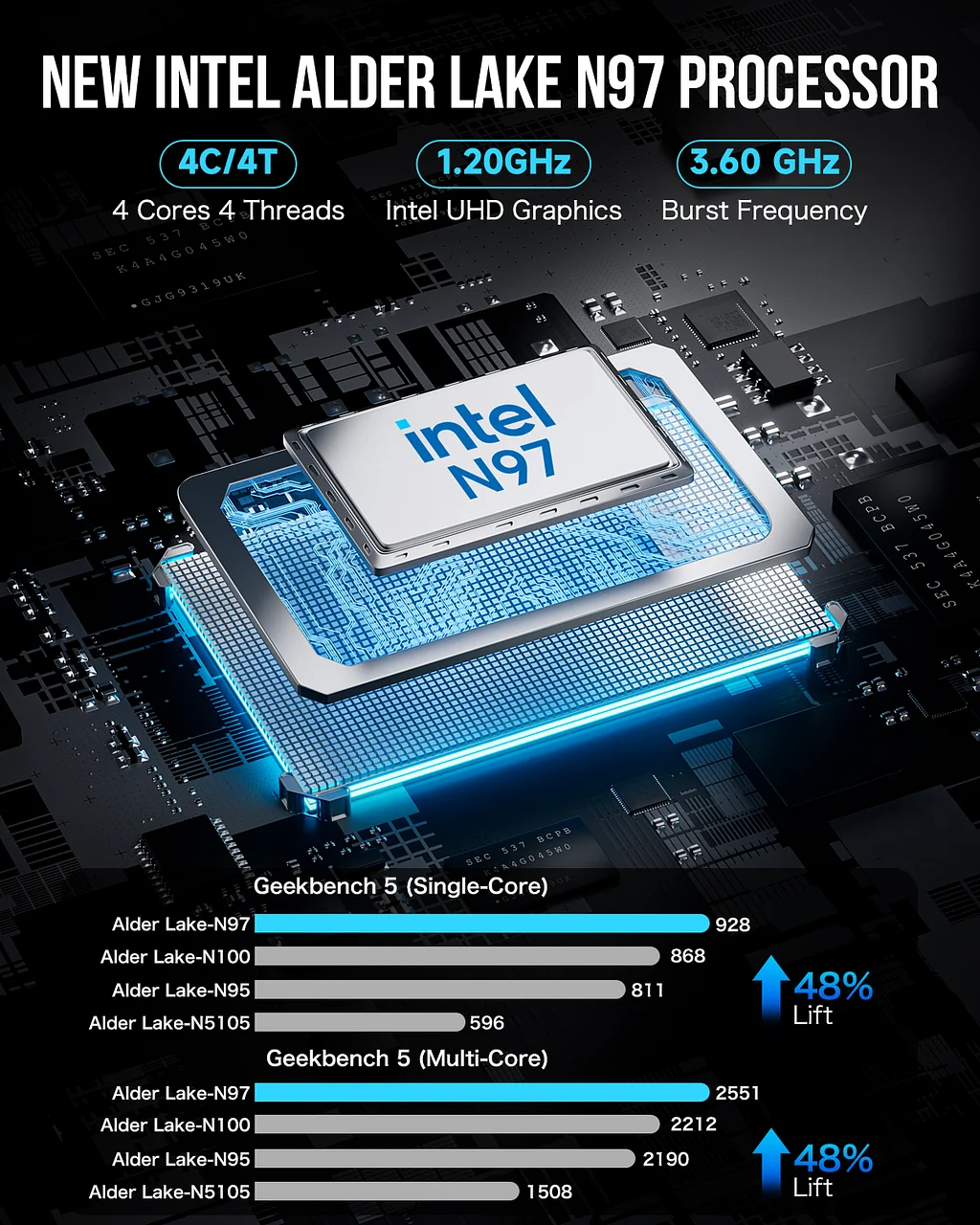 Máy tính mini Intel Alder Lake N97–NucBox G5 - Ảnh 2