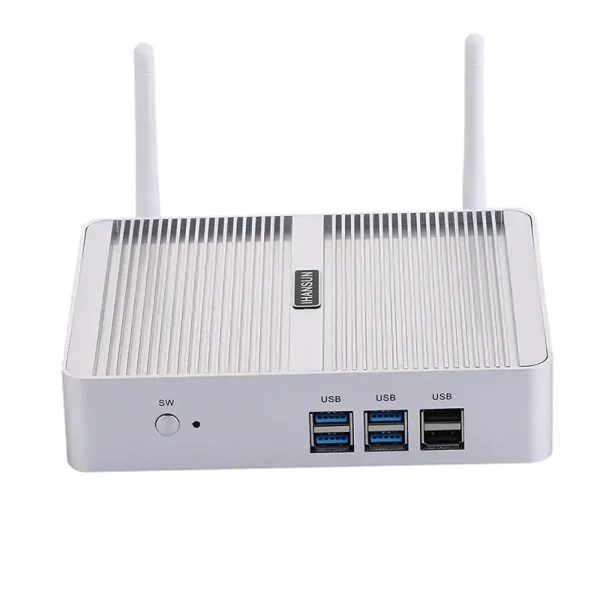 Máy tính mini không quạt với Intel N3150 N3160 J3160, 2 x Lan, 2 x HDMI Dòng FMC-BM04 - Ảnh 2