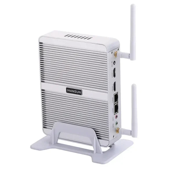 Máy tính mini không quạt với Intel N3150 N3160 J3160, 2 x Lan, 2 x HDMI Dòng FMC-BM04 - Ảnh 4