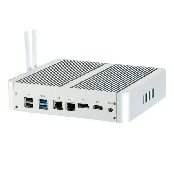 Dòng FMC-BM17 Máy tính mini không quạt với Intel I5 7260U 7267U, 2 x Lan, DP, HDMI, 4G - Ảnh 2
