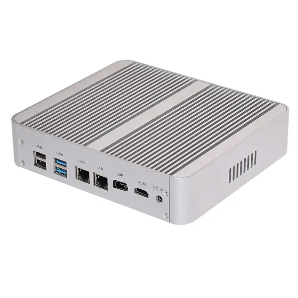 Máy tính mini không quạt với Intel I5 7260U 7267U, 2 x Lan, DP, HDMI, 4G Dòng FMC-BM17 - Ảnh 5