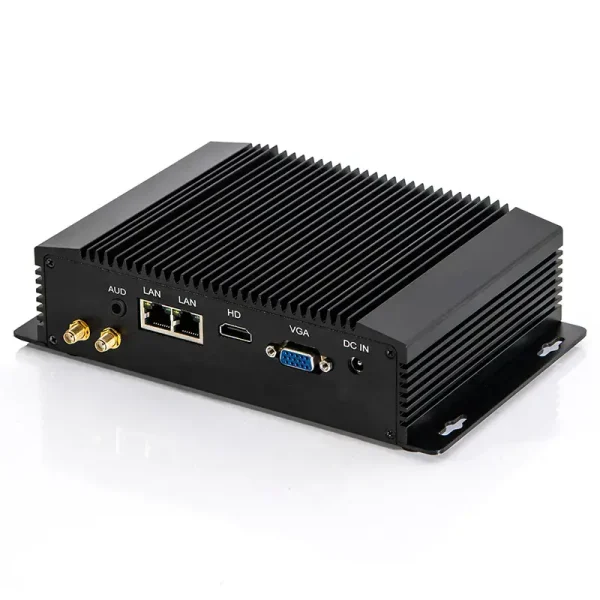 Máy tính công nghiệp không quạt với 2955U/ I3 4010Y, 2 x COM, 2 x RJ45 Dòng IPC-IM08 - Ảnh 3