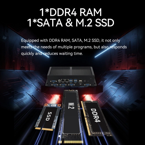 Máy tính công nghiệp mini Intel Core I5-8257U DDR4 - Ảnh 2