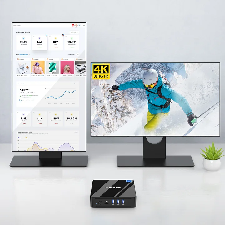 Máy tính mini không quạt Intel Celeron J4125–NucBox 3 - Ảnh 5