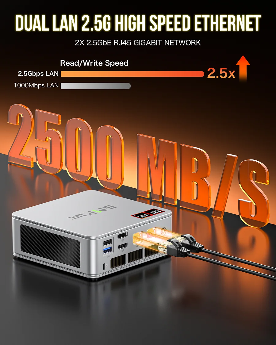 Máy tính mini AMD Ryzen 7 8845HS–NucBox K8 - Ảnh 4