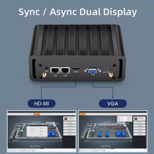 Máy tính công nghiệp i5 5200U không quạt Dual LAN - Ảnh 4