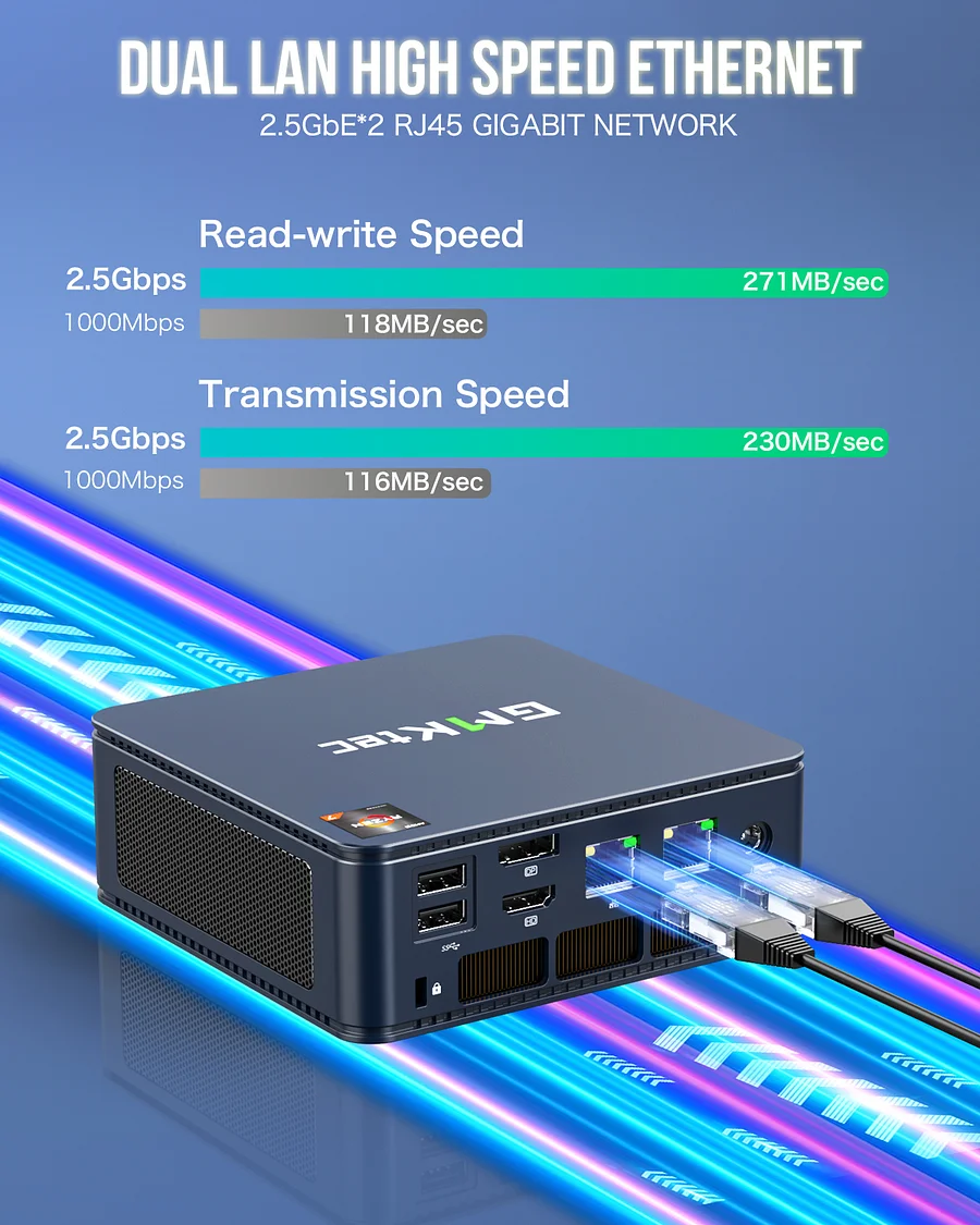 Máy tính mini AMD Ryzen 7 5825U–NucBox M5 plus - Ảnh 2