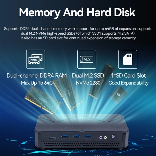Máy tính chơi game Intel Core i5 DDR4 64G RAM - Ảnh 2