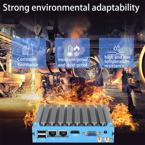 Máy tính mini công nghiệp không quạt Dual Lan và 2RS232 - Ảnh 2