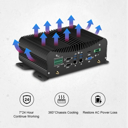 Máy tính mini công nghiệp không quạt 10210U màn hình kép - Ảnh 2
