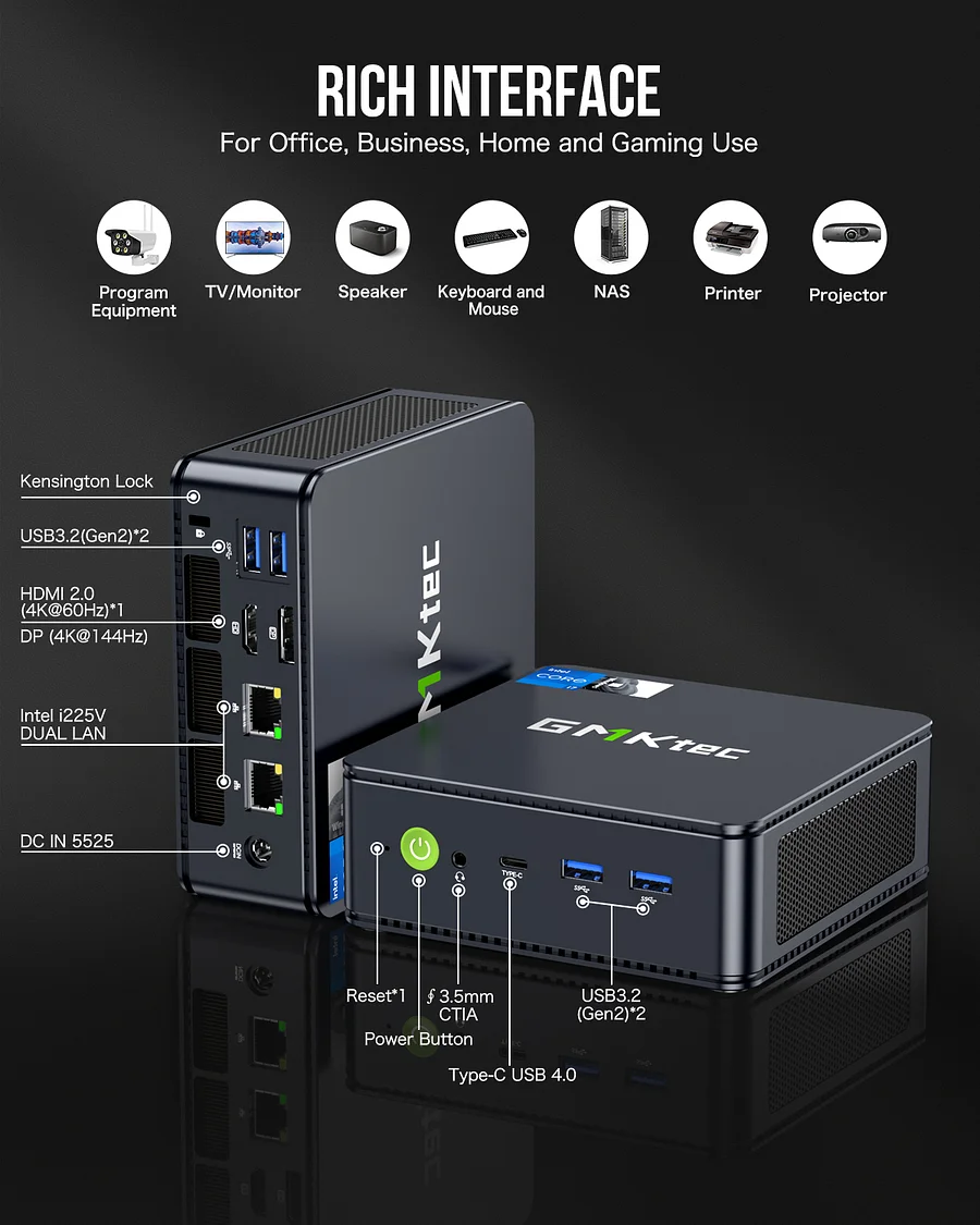 Máy tính mini Intel Core i7 13620H thế hệ thứ 13–NucBox K7 PLUS - Ảnh 3