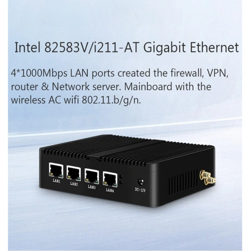 Bộ định tuyến tường lửa Mini Computer 4 Gigabit LAN - Ảnh 2