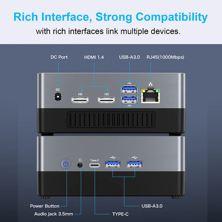 Máy tính mini Intel Core i5 8279U–NucBox 2 - Ảnh 4