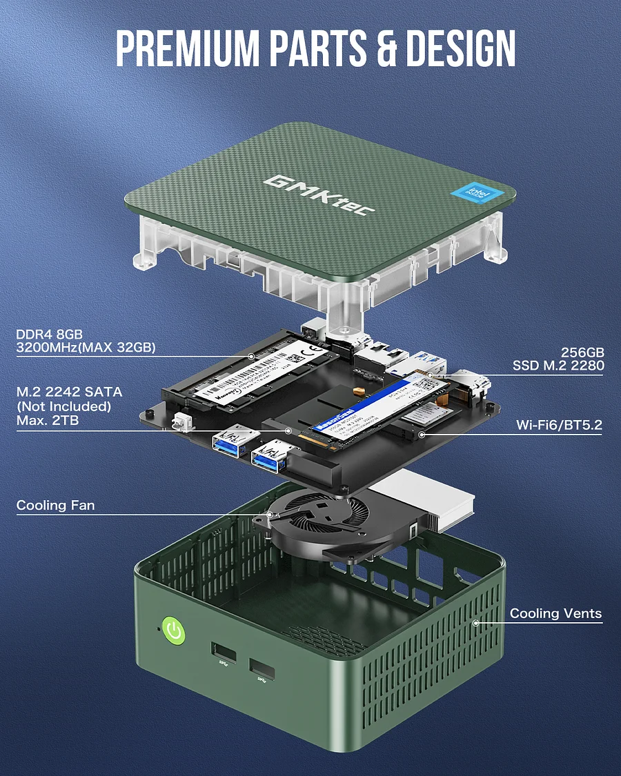 NucBox G3–Máy tính mini tiết kiệm chi phí nhất với bộ xử lý Intel N100 - Ảnh 5