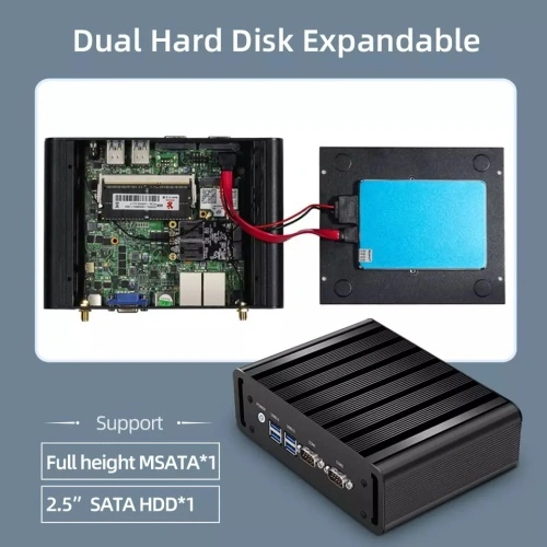 Máy tính công nghiệp i5 5200U không quạt Dual LAN - Ảnh 3
