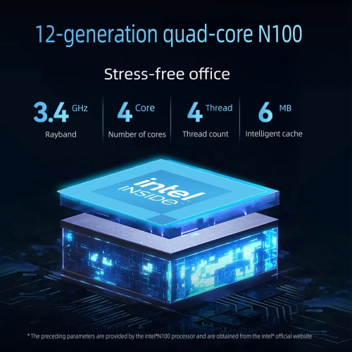 Máy tính mini XCY Intel Core 12 N100/N200/N300/N305 lõi tứ - Ảnh 2
