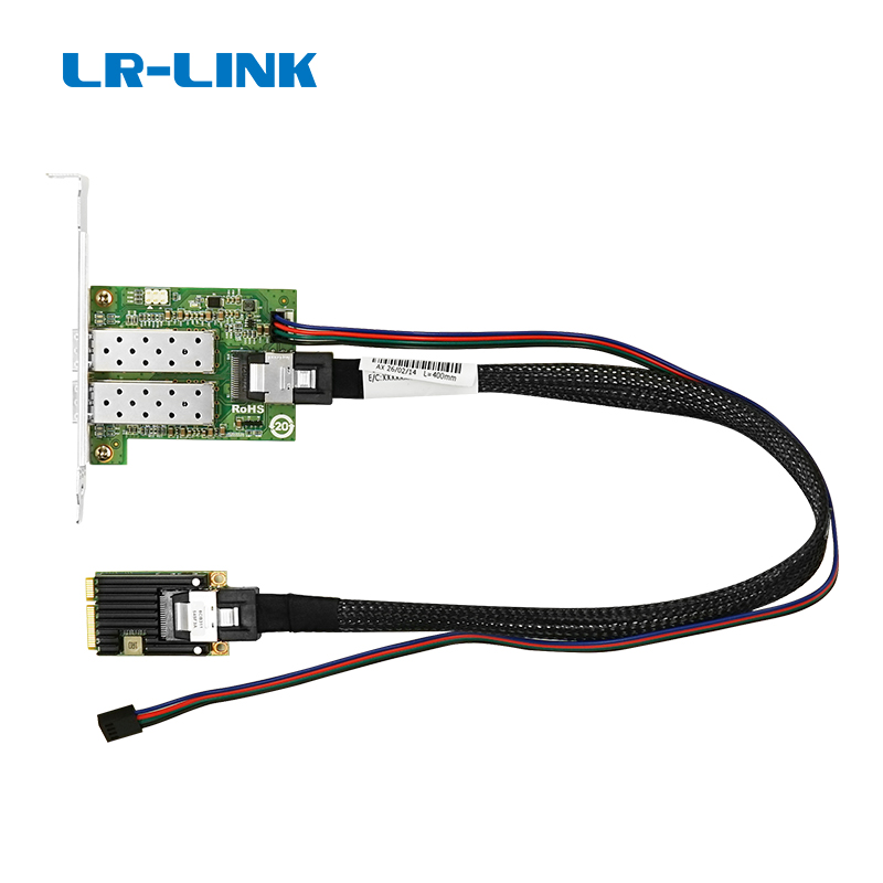 Bộ điều hợp mạng Gigabit Ethernet SFP cổng kép Mini PCIe (Intel I350) LRES2203PF-2SFP