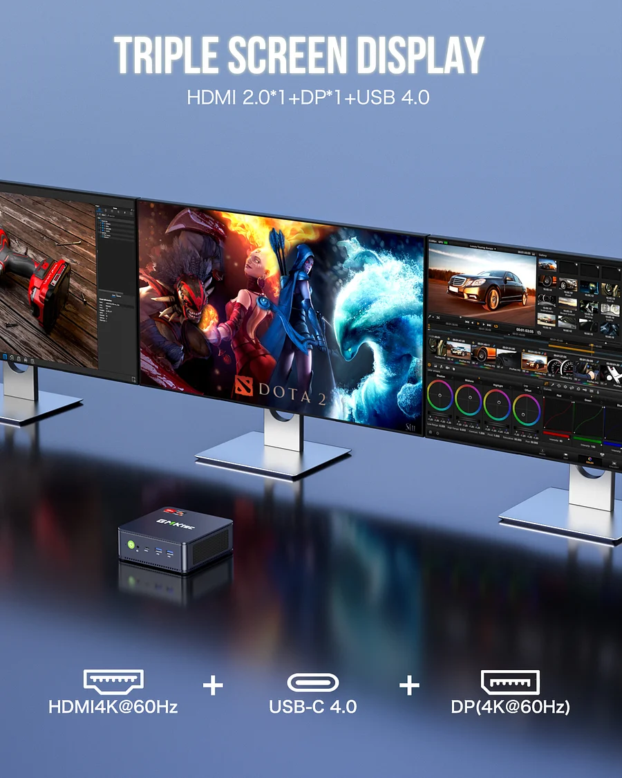 Máy tính mini AMD Ryzen 7 7735HS–NucBox K5 - Ảnh 2