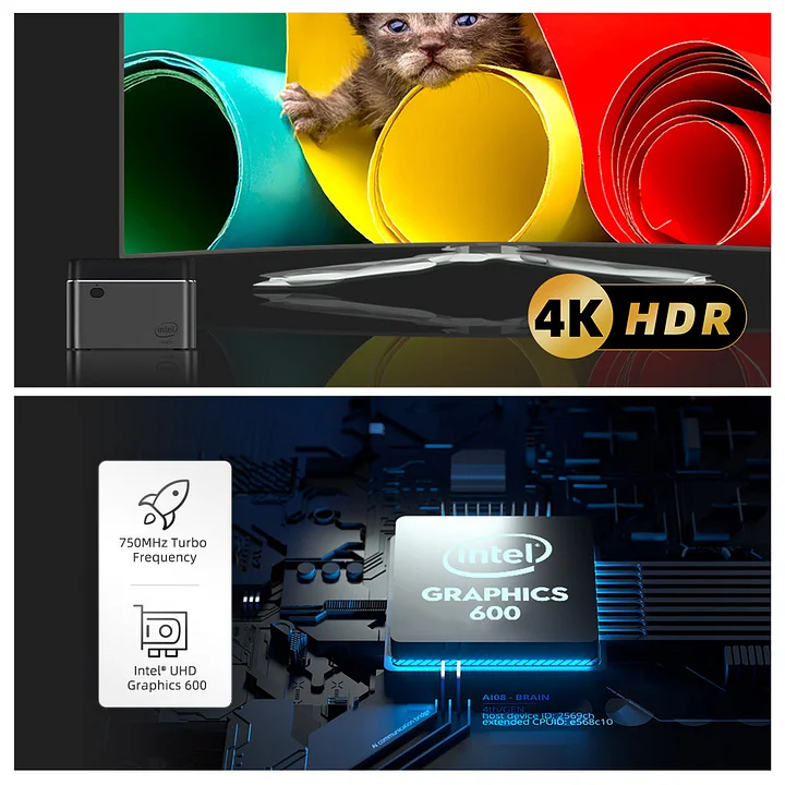 Máy tính mini Intel Celeron J4125–NucBox S (WIN 11 Home) - Ảnh 6