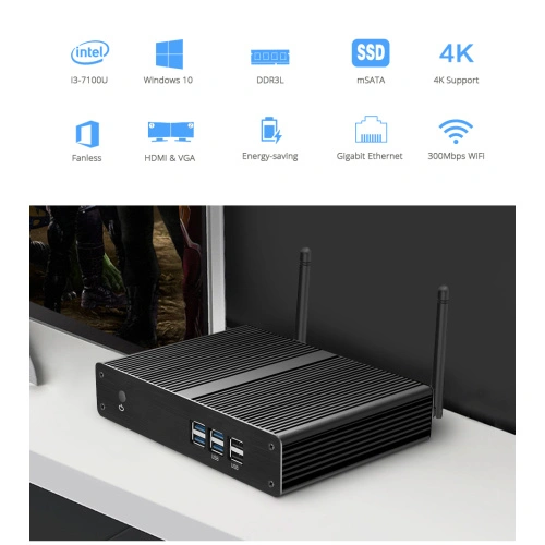 Máy tính mini i5 5200U Windows10 300M WiFi HTPC - Ảnh 4