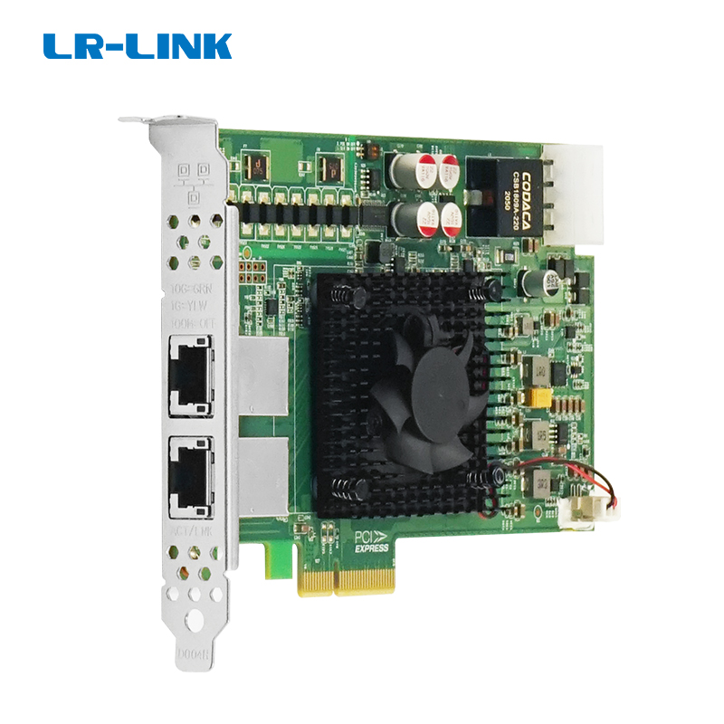 Thẻ Ethernet Frame Grabber 10G POE+ PCIe x4 cổng kép (Intel X550) LRES2014PT-POE