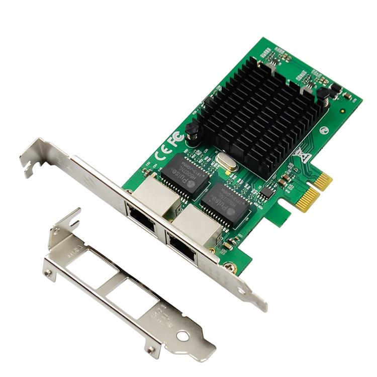 Bộ điều hợp mạng Ethernet 1G PCIe x4 cổng kép (Dựa trên Intel I210AT) LRES1051PT