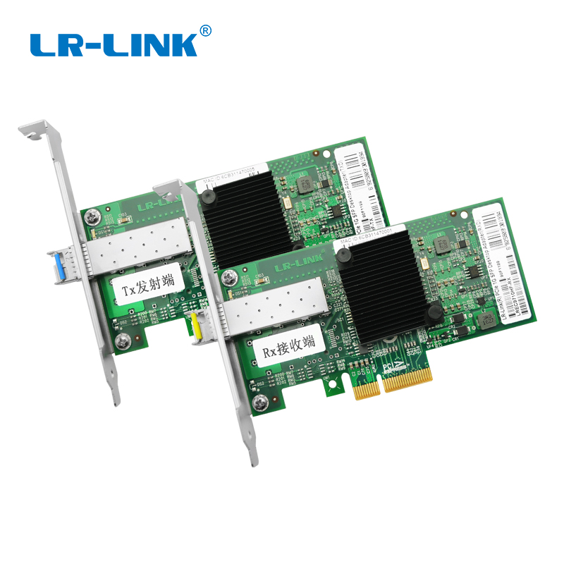 Bộ chuyển đổi máy chủ cổng LC một chiều PCIe x4 1G Fiber (Intel 82576) LREC9701EF-TX-RX