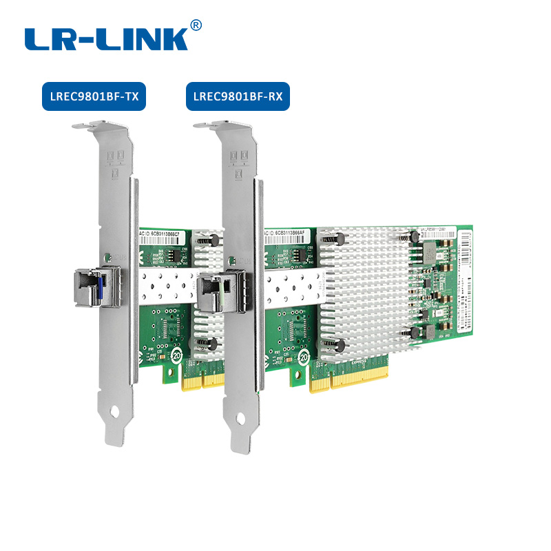Bộ chuyển đổi máy chủ cáp quang đơn hướng PCIe x8 10G (Intel 82599) LREC9801BF-TX-RX