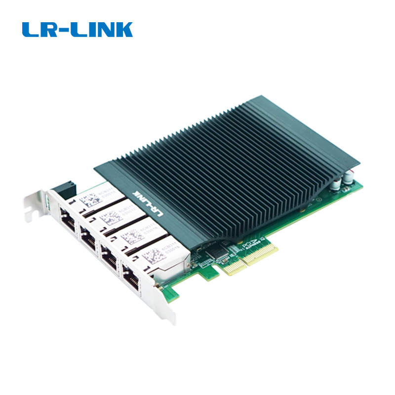 PCIe x4 Quad-port PoE+ Gigabit Vision Frame Grabber Card (Intel I210) LRES2039PT-POE