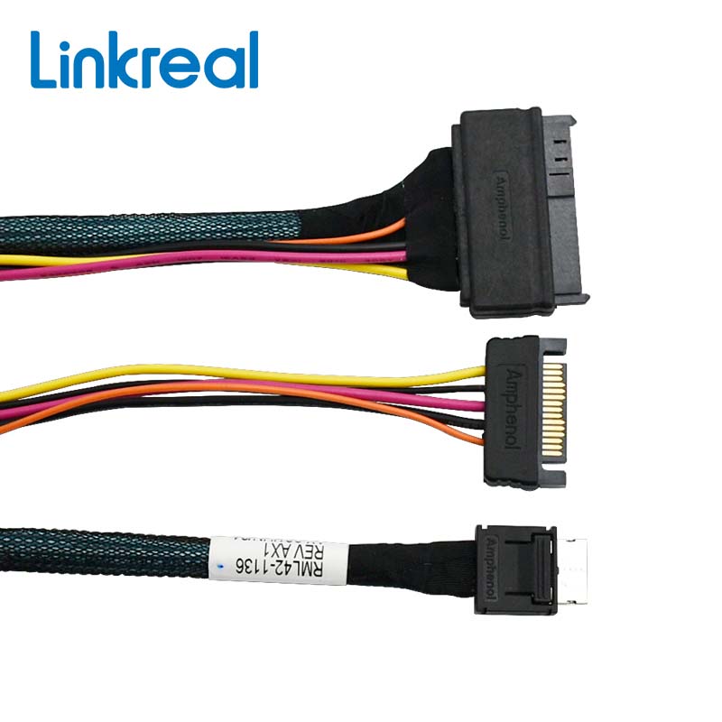 OCuLink(SFF-8611) to SFF-8639 U.2 NVMe Cable(1M)