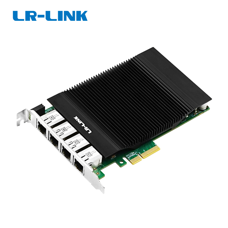 Thẻ PCIe x4 Quad-port 802.3at PoE+ Gigabit Vision Frame Grabber (Intel I350) LRES2004PT-POE