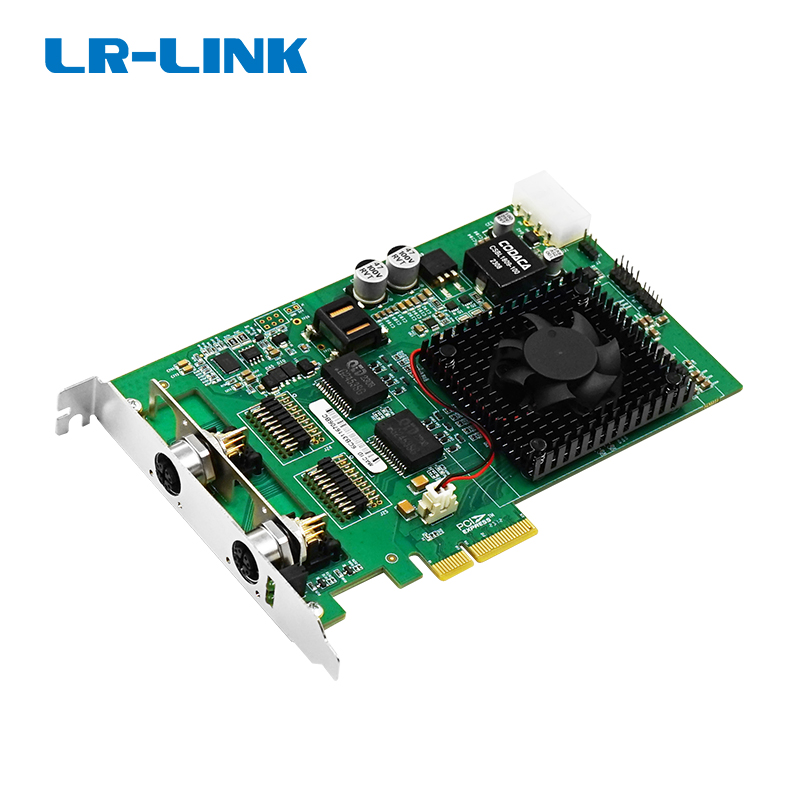 Thẻ PCIe x4 Dual-port 10G PoE+ M12 Gigabit Vision Frame Grabber (Intel X550) LRES4013MT-POE