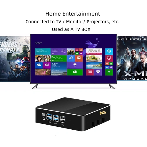 Máy tính để bàn Mini PC có quạt tản nhiệt - Ảnh 4