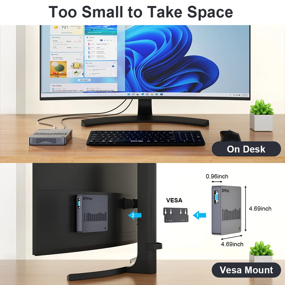 Máy tính mini Intel Celeron N4100–NucBox 8 - Ảnh 6
