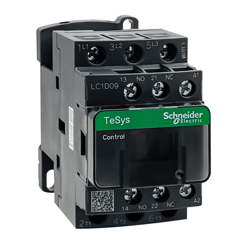 Bộ tiếp xúc AC Schneider 220V lc1d25 lc1d18 lc1d38 AC 3 pha 3 cực 50/60Hz 1No 1Nc Điện áp cuộn dây 24V 110V 220V