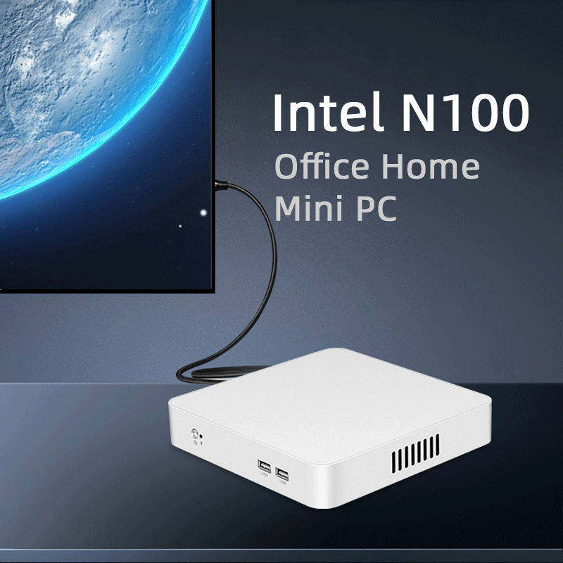 Bộ xử lý PC mini Intel N100 máy vi tính gia dụng văn phòng máy vi tính 16GB DDR4 512GB M.2 NVMe SSD 2.4G/5.0G Wifi Bluetooth Windows 10/11 Linux