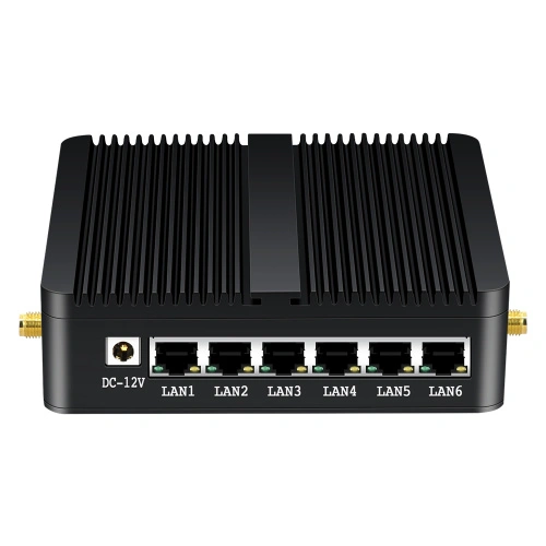 Bộ định tuyến tường lửa không quạt 6 Gigabit Ethernet RJ45 J1900