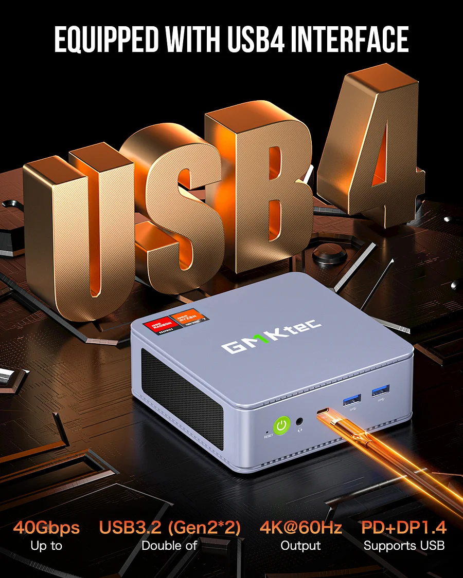 Máy tính mini AMD Ryzen 7 7840HS–NucBox K6 - Ảnh 5