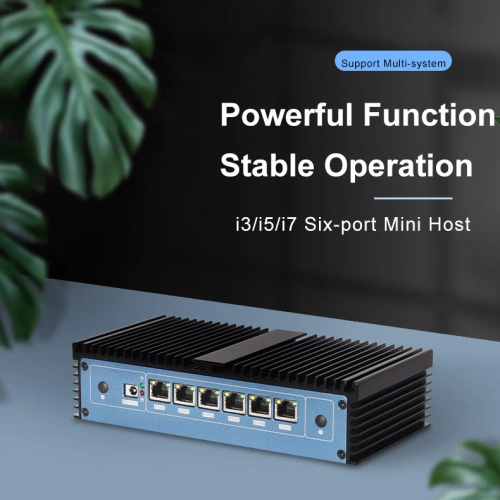 Tường lửa 6 Ethernet Router Mini pc - Ảnh 2