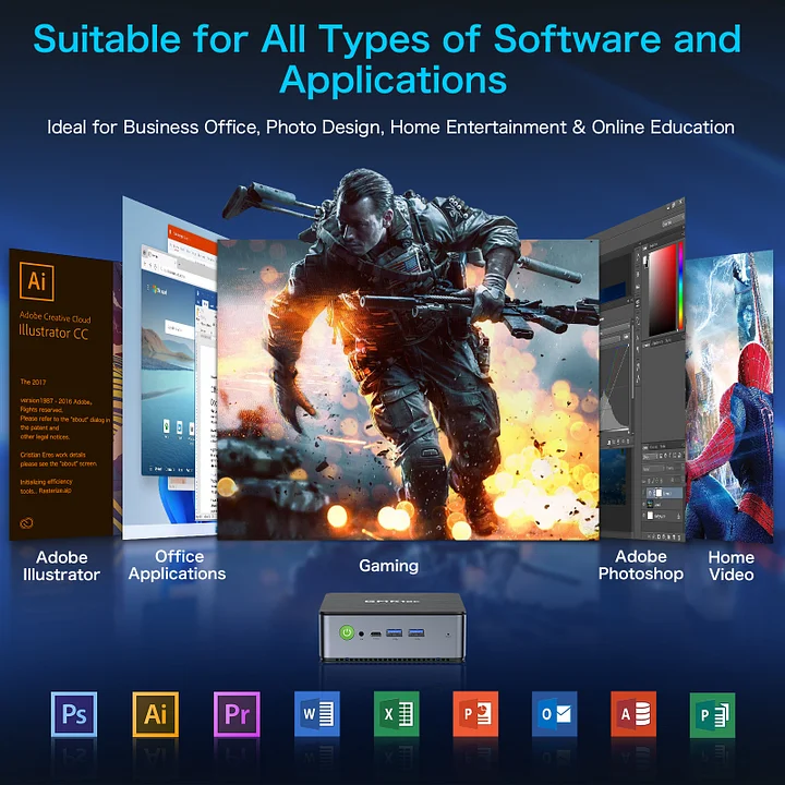 Máy tính mini AMD Ryzen 7 7735HS–NucBox K2 - Ảnh 7