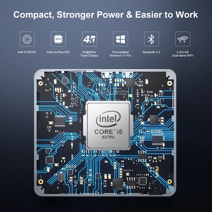 Máy tính mini Intel Core i5 8279U–NucBox 2 - Ảnh 5