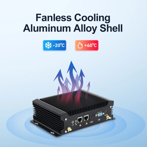 Máy tính công nghiệp mini Intel-Core Dual Ethernet Dual COM - Ảnh 2