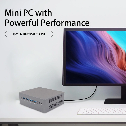 Máy tính mini hiển thị ba màn hình Intel N100/N5095 Dual-Ethernet - Ảnh 6