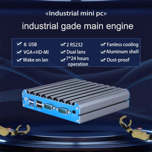 Máy tính mini công nghiệp không quạt Dual Lan và 2RS232 - Ảnh 5