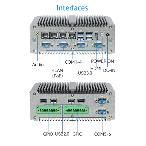 Máy tính công nghiệp Intel Core/Celeron 4LAN 6COM - Ảnh 2