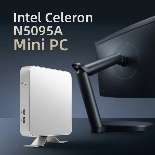 Máy tính mini Intel Celeron N5095A DDR4 16GB có quạt - Ảnh 2