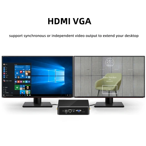 Máy tính để bàn Mini PC có quạt tản nhiệt - Ảnh 6
