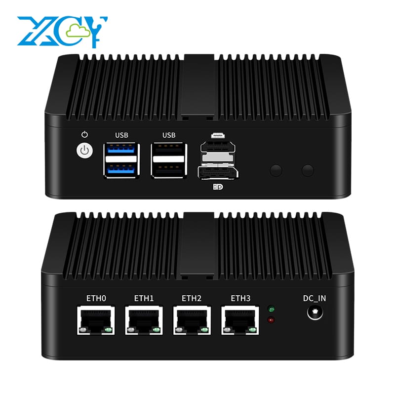 Pfsense tường lửa Mini PC N100 DDR5 M.2 NVMe SSD 4X Intel ethenret i225v i226v Windows Linux x86 mềm hỗ trợ Bộ định tuyến 4G LTE Wifi