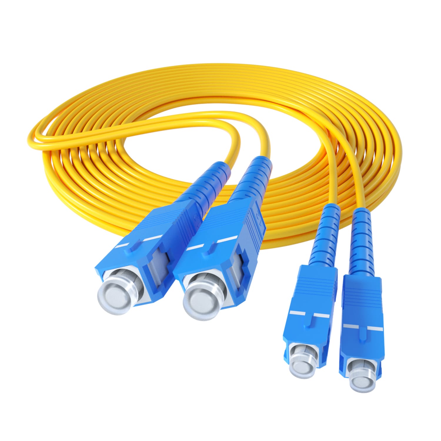 Sợi quang vá Cáp nhảy 1/3/5M SC để SC duy nhất-chế độ duy nhất sợi quang Duplex dây cáp mở rộng cho SFP thu phát